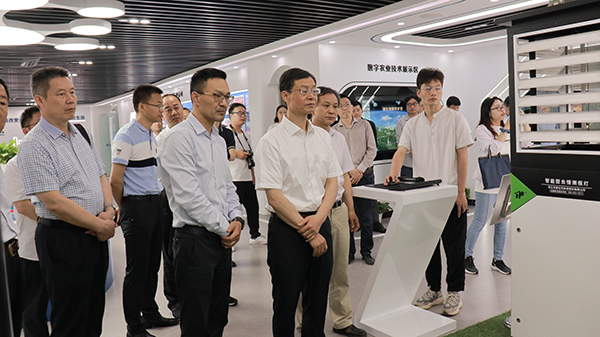 谢建华主任一行还参观了桃子视频APP黄下载智慧展厅 谢建华主任一行还参观了桃子视频APP黄下载智慧展厅